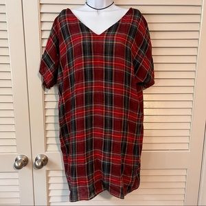 Red Plaid Dress